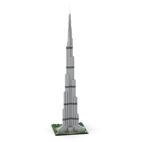 WYFTOY MOC-131908 Die Burj Khalifa Straßenszene, DIY-Bausteine, Bausteine, Bausteine, Maßstab 1:800, 3391 Teile von WYFTOY
