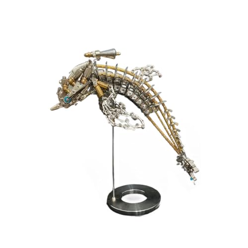 WYFTOY Mechanischer Delphin 3D Steampunk Metall Montage Modell Bionic Oceanic Creature Model (Bausatz Version/700+PCS) von WYFTOY