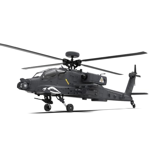 WYFTOY YU XIANG F11-S AH64 1/32 Scale 2.4G 6CH RC Dual-Axis Co-Drive Flybarless 6G/3D Stunt Hubschrauber Modell (RTF GPS/Smart Version) von WYFTOY