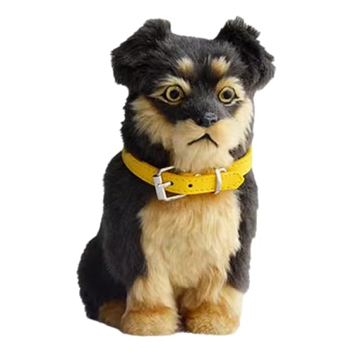 Live Pets Dog Stuffed Animal - Little Live Pets Dog with Barking Sounds, Fur Real Pets Toys, Home Office Decoration, Collectible Gifts (Blackback Dog) von WYRMB