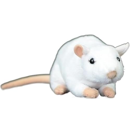 Simulation Cute White Mouse Mouse Plush Toy Soft Mouse Doll Animal Model von WYRMB