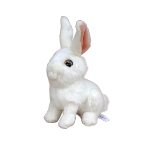 Simulation Cute White Rabbit Plush Toy Rabbit Doll Birthday Gift Hase Doll Gift von WYRMB