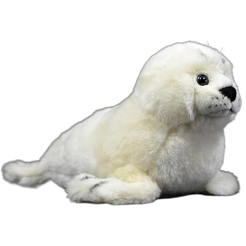 Simulation Greenland White Seal Doll White Seal Marine Animal Soft Plush Toy von WYRMB