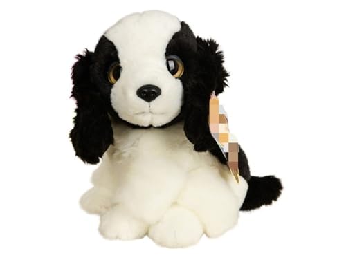 Simulation Puppy Plush Doll Variety of Breeds Puppy Plush Toys Soft and Cute 's Companion Gift Home Decoration (White 18CM), White, 18CM von WYRMB