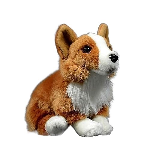 Simulation Squat Corgi Welsh Corgi Puppe Super Süße Hundepuppe Weiches Plüschtier Geschenk von WYRMB