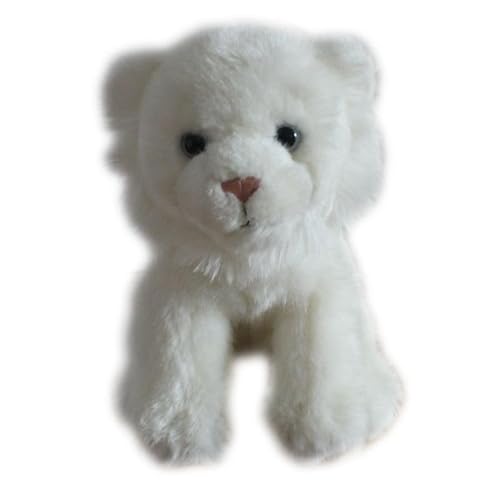 Simulation White Lion Plush Doll Animal Lion Plush Toy Soft and Cute 's Early Education Gift Home Ornament von WYRMB