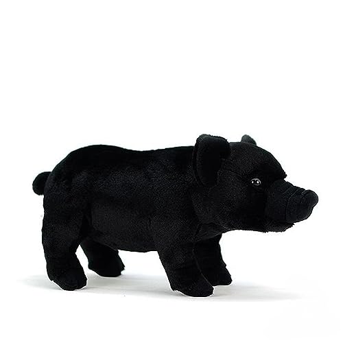 WYRMB Simulation Black Domestic Pig Plush Toy Cute Color Pig Doll Gift von WYRMB