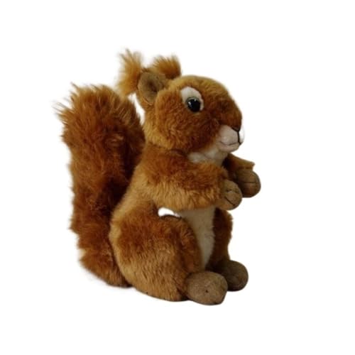 WYRMB Simulation Cute Big Tail Squirrel Plush Toy Doll Animal Eurasian Red Squirrel Doll Gift Decoration von WYRMB