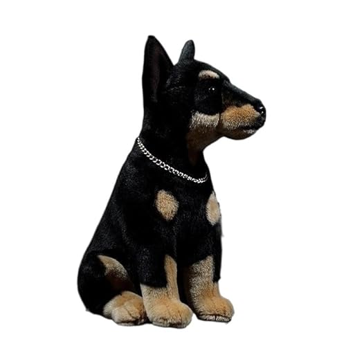 WYRMB Simulation Dog Doll Cute Doberman Doll Soft Animal Gift von WYRMB