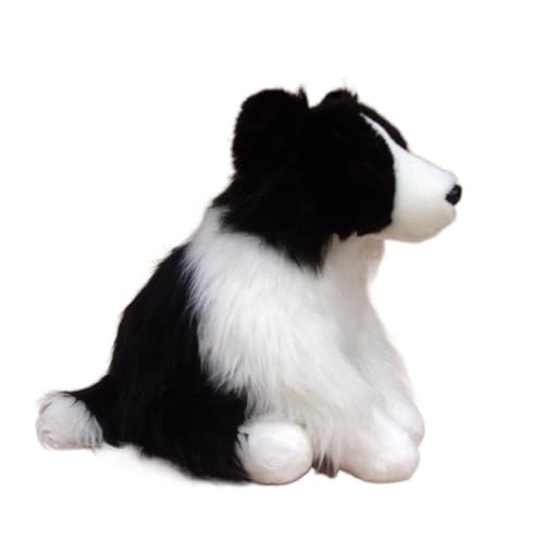 WYRMB Simulation Dog Doll Toy Cute Border Collie Plush Toy Border Collie Rag Doll Gift von WYRMB