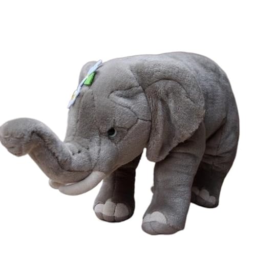 WYRMB Simulation Elefant Plüschpuppe Puppe Elefant Plüschtier Geschenk Dekoration Stehender Elefant Weich von WYRMB