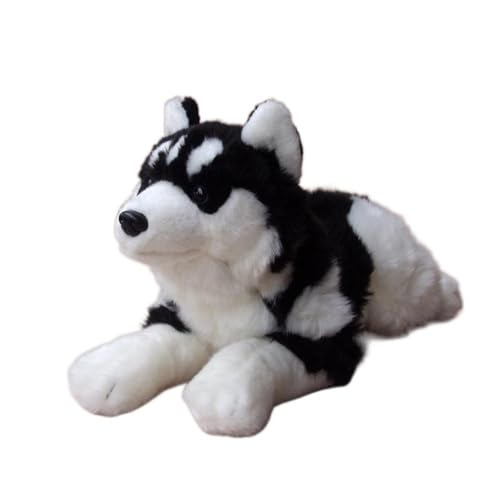 WYRMB Simulation Hund Plüschtier Niedlich Liegende Haltung Weiche Husky Puppe Puppe Geburtstagsgeschenk von WYRMB