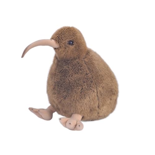 WYRMB Simulation Kiwi Plüschtier, Haustierpuppe, Zealand, niedliche Kiwi-Puppe, super süße Kiwi-Puppe, weich (Braun, 12 cm), Braun, 12 cm von WYRMB