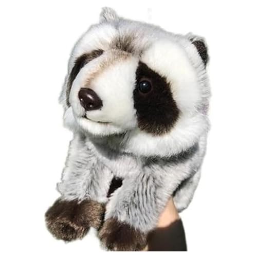 WYRMB Simulation Little Raccoon Plush Doll Cute Animal Plush Toy Soft and Cute Little Raccoon 's Early Education Gift Home Decoration von WYRMB