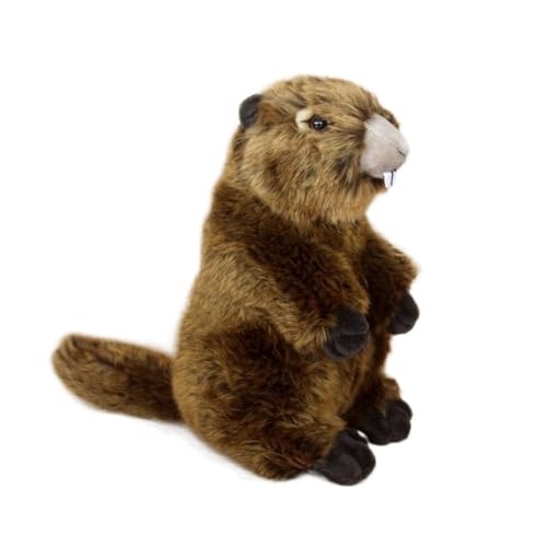 WYRMB Simulation Super Cute Prairie Dog Plush Doll Toy Cute Toothy Mouse Doll Murmeltier Doll Soft von WYRMB