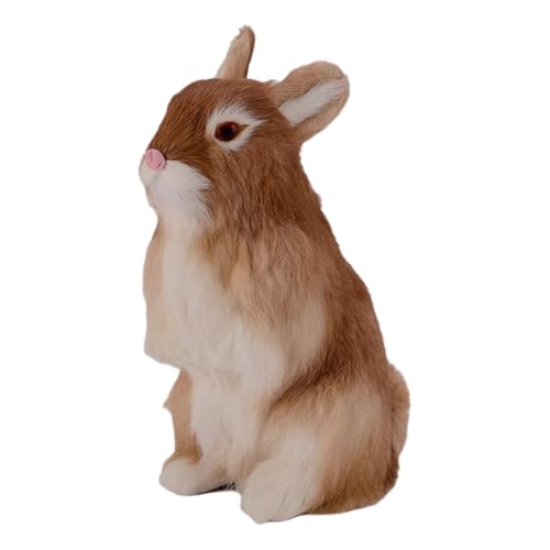 WYRMB Vivid Bunny Plüsch, realistische Stofftiere – Häschen Dekor, Bunny Stofftier, Bunny Decor Figur, Sammlerstück Geschenke für Home Office, Kinderspielzeug (Gelb) von WYRMB