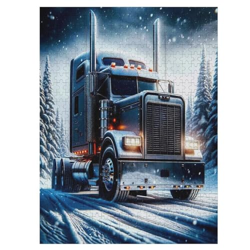 LKW Puzzle Für Erwachsene,500-teiliges Puzzles, Für Erwachsene Und Kinder,Holzpuzzle,Lernspielzeug, 55×41cm von WYYLLLL