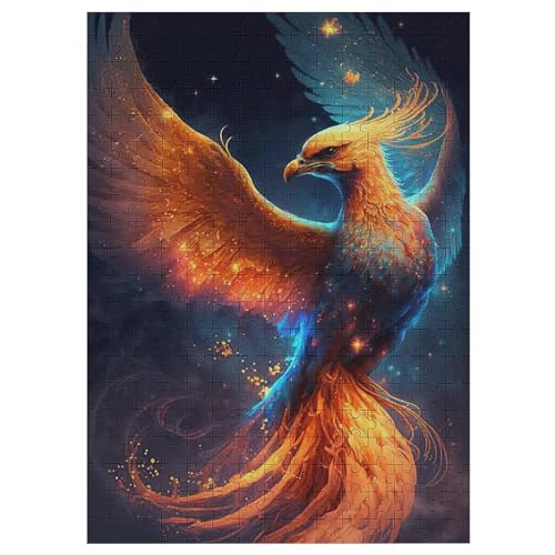 Puzzles Für Erwachsene Phönix,300-teilige Puzzle Für Erwachsene Und Kinder Ab 12 Jahren, Holzpuzzles Für Die Heimdekoration, 42×30cm von WYYLLLL