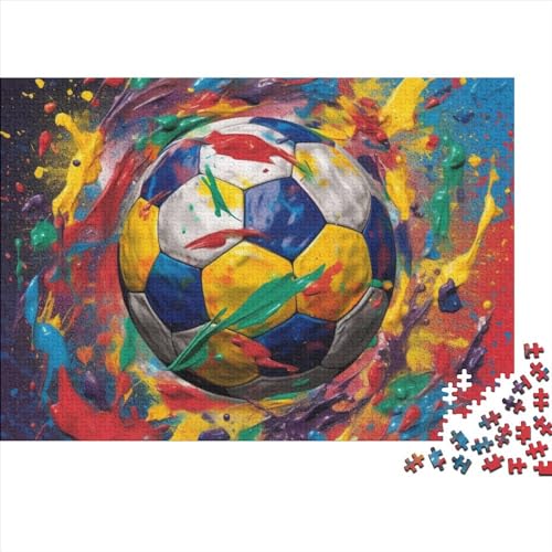 Fussball Erwachsene Puzzle 1000 Teile Weltmeisterschaft Family Challenging Games Lernspiel Home Decor Geburtstag Stress Relief Toy 1000pcs (75x50cm) von WZXYMXDP