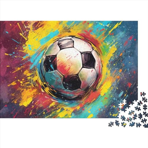 Fußball Erwachsene Puzzle 1000 Teile Weltmeisterschaft Family Challenging Games Wohnkultur Geburtstag Lernspiel Stress Relief Toy 1000pcs (75x50cm) von WZXYMXDP