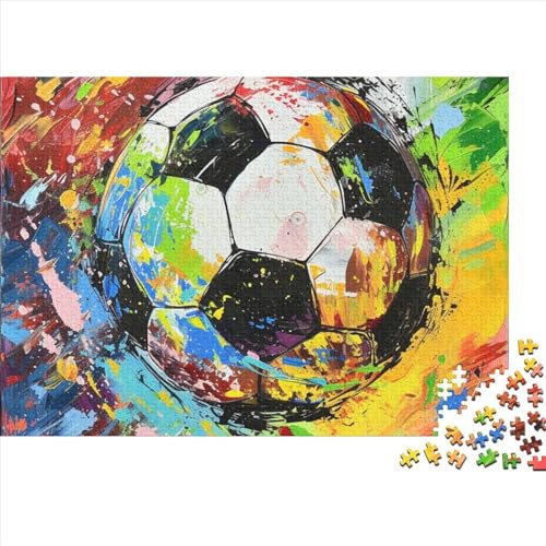 Fussball Erwachsene Puzzle 1000 Teile Weltmeisterschaft Geburtstag Lernspiel Family Challenging Games Home Decor Stress Relief Toy 1000pcs (75x50cm) von WZXYMXDP