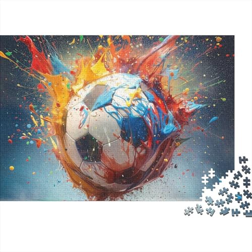 Fußball Erwachsene Puzzle 1000 Teile Weltmeisterschaft Home Decor Geburtstag Family Challenging Games Lernspiel Stress Relief Toy 1000pcs (75x50cm) von WZXYMXDP