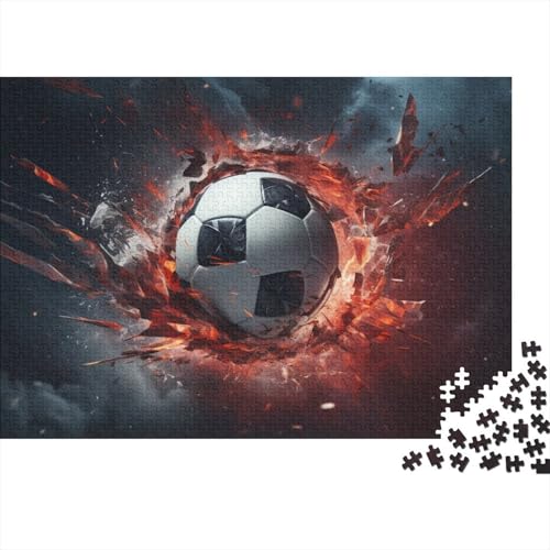 Fußball Erwachsene Puzzle 1000 Teile Weltmeisterschaft Home Decor Geburtstag Family Challenging Games Lernspiel Stress Relief Toy 1000pcs (75x50cm) von WZXYMXDP