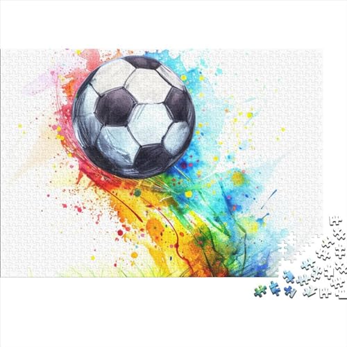 Fußball Erwachsene Puzzle 1000 Teile Weltmeisterschaft Lernspiel Wohnkultur Geburtstag Family Challenging Games Stress Relief Toy 1000pcs (75x50cm) von WZXYMXDP