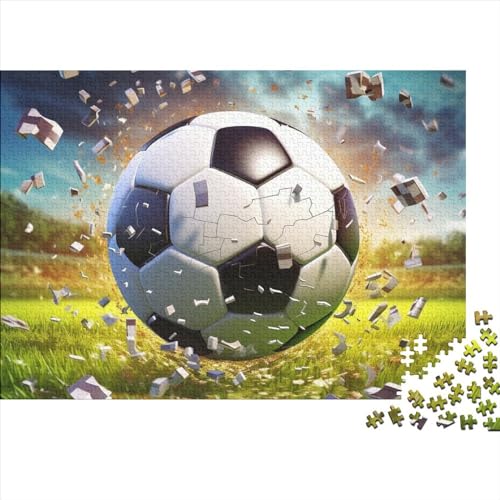 Fussball Erwachsene Puzzle 1000 Teile Weltmeisterschaft Wohnkultur Lernspiel Geburtstag Family Challenging Games Stress Relief Toy 1000pcs (75x50cm) von WZXYMXDP