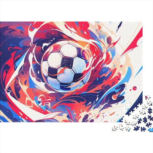 Fussball Erwachsene Puzzle 300 Teile Weltmeisterschaft Family Challenging Games Home Decor Geburtstag Lernspiel Stress Relief Toy 300pcs (40x28cm) von WZXYMXDP