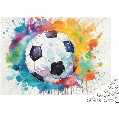 Fußball Erwachsene Puzzle 300 Teile Weltmeisterschaft Family Challenging Games Home Decor Lernspiel Geburtstag Stress Relief Toy 300pcs (40x28cm) von WZXYMXDP