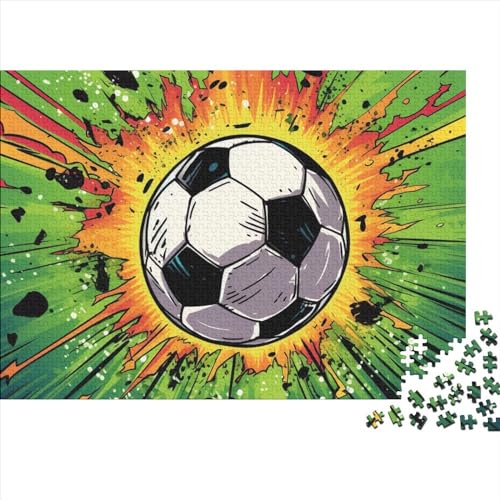 Fußball Erwachsene Puzzle 300 Teile Weltmeisterschaft Family Challenging Games Lernspiel Home Decor Geburtstag Stress Relief Toy 300pcs (40x28cm) von WZXYMXDP