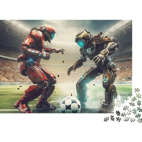 Fußball Erwachsene Puzzle 300 Teile Weltmeisterschaft Family Challenging Games Wohnkultur Geburtstag Lernspiel Stress Relief Toy 300pcs (40x28cm) von WZXYMXDP