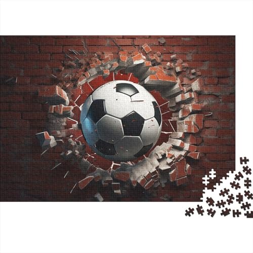 Fußball Erwachsene Puzzle 300 Teile Weltmeisterschaft Home Decor Geburtstag Family Challenging Games Lernspiel Stress Relief Toy 300pcs (40x28cm) von WZXYMXDP