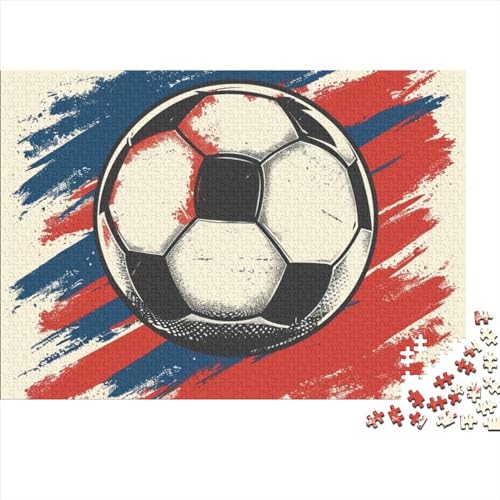 Fußball Erwachsene Puzzle 500 Teile Weltmeisterschaft Family Challenging Games Geburtstag Home Decor Lernspiel Stress Relief Toy 500pcs (52x38cm) von WZXYMXDP