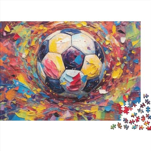 Fußball Erwachsene Puzzle 500 Teile Weltmeisterschaft Family Challenging Games Geburtstag Lernspiel Home Decor Stress Relief Toy 500pcs (52x38cm) von WZXYMXDP