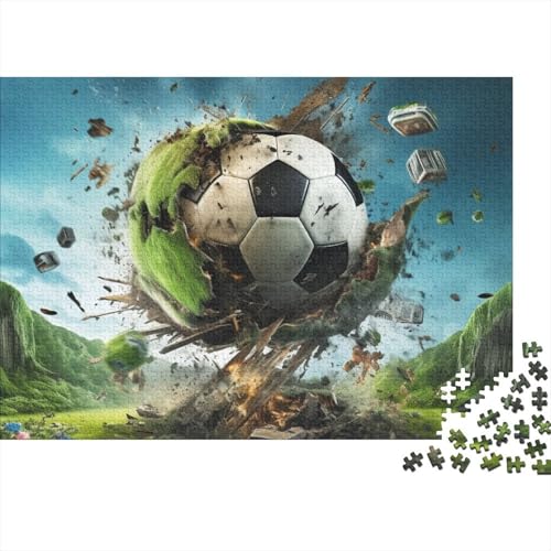 Fussball Erwachsene Puzzle 500 Teile Weltmeisterschaft Family Challenging Games Home Decor Geburtstag Lernspiel Stress Relief Toy 500pcs (52x38cm) von WZXYMXDP