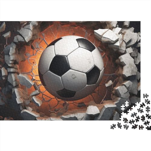 Fussball Erwachsene Puzzle 500 Teile Weltmeisterschaft Geburtstag Family Challenging Games Lernspiel Wohnkultur Stress Relief Toy 500pcs (52x38cm) von WZXYMXDP