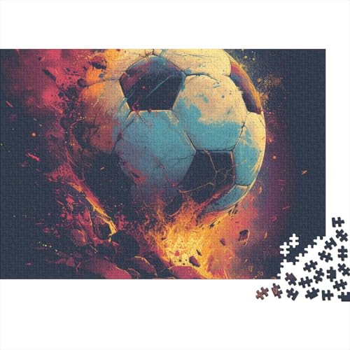 Fußball Für Erwachsene Puzzle 300 Teile Weltmeisterschaft Home Decor Family Challenging Games Geburtstag Lernspiel Stress Relief 300pcs (40x28cm) von WZXYMXDP