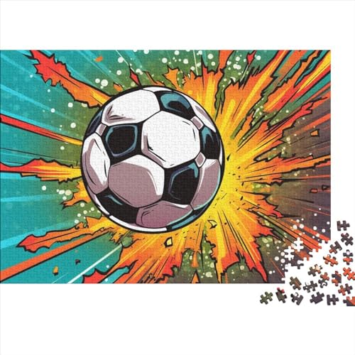 Fußball Für Erwachsene Puzzle 300 Teile Weltmeisterschaft Lernspiel Home Decor Geburtstag Family Challenging Games Stress Relief 300pcs (40x28cm) von WZXYMXDP