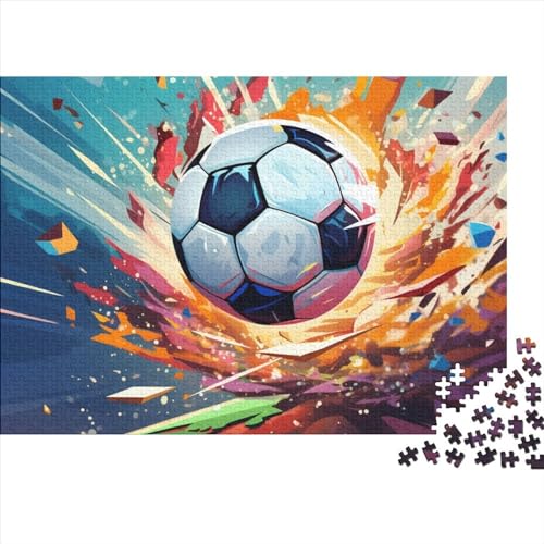 Fussball Für Erwachsene Puzzle 300 Teile Weltmeisterschaft Wohnkultur Geburtstag Lernspiel Family Challenging Games Stress Relief 300pcs (40x28cm) von WZXYMXDP