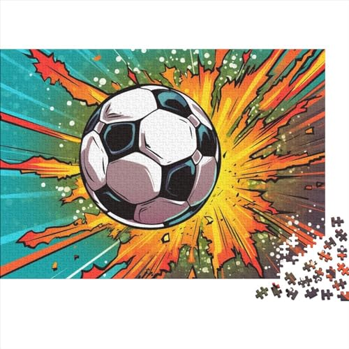 Fußball Für Erwachsene Puzzle 500 Teile Weltmeisterschaft Family Challenging Games Lernspiel Geburtstag Home Decor Stress Relief 500pcs (52x38cm) von WZXYMXDP