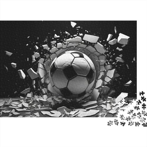 Fußball Für Erwachsene Puzzle 500 Teile Weltmeisterschaft Lernspiel Home Decor Geburtstag Family Challenging Games Stress Relief 500pcs (52x38cm) von WZXYMXDP