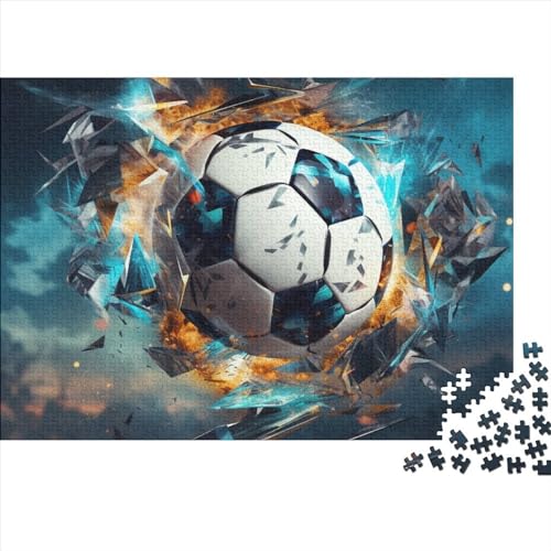 Fußball Puzzle 1000 Teile Weltmeisterschaft Erwachsene Family Challenging Games Geburtstag Lernspiel Wohnkultur Stress Relief Toy 1000pcs (75x50cm) von WZXYMXDP