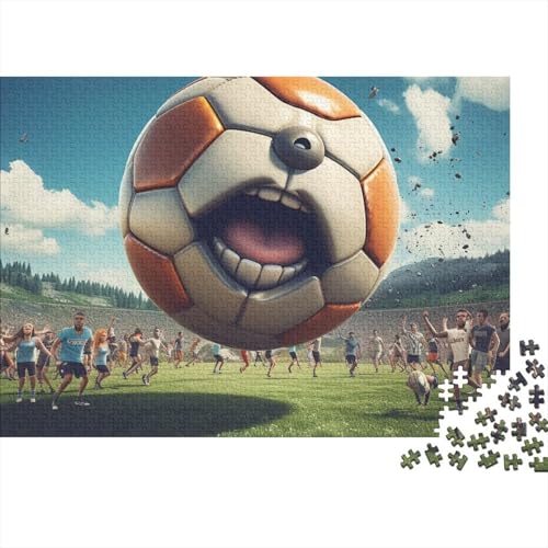 Fussball Puzzle 1000 Teile Weltmeisterschaft Erwachsene Lernspiel Wohnkultur Geburtstag Family Challenging Games Stress Relief Toy 1000pcs (75x50cm) von WZXYMXDP