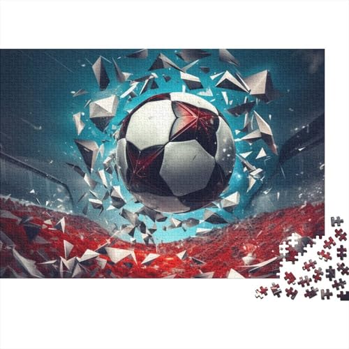 Fußball Puzzle 1000 Teile Weltmeisterschaft Für Erwachsene Geburtstag Wohnkultur Family Challenging Games Lernspiel Stress Relief 1000pcs (75x50cm) von WZXYMXDP