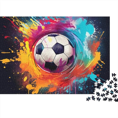 Fussball Puzzle 1000 Teile Weltmeisterschaft Für Erwachsene Geburtstag Wohnkultur Family Challenging Games Lernspiel Stress Relief 1000pcs (75x50cm) von WZXYMXDP