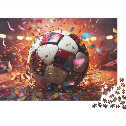 Fussball Puzzle 300 Teile Weltmeisterschaft Für Erwachsene Family Challenging Games Geburtstag Lernspiel Home Decor Stress Relief 300pcs (40x28cm) von WZXYMXDP