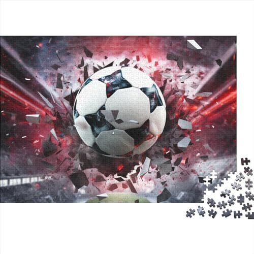 Fußball Puzzle 300 Teile Weltmeisterschaft Für Erwachsene Geburtstag Family Challenging Games Wohnkultur Lernspiel Stress Relief 300pcs (40x28cm) von WZXYMXDP