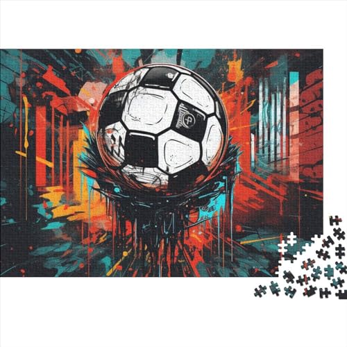 Fußball Puzzle 300 Teile Weltmeisterschaft Für Erwachsene Wohnkultur Family Challenging Games Lernspiel Geburtstag Stress Relief 300pcs (40x28cm) von WZXYMXDP